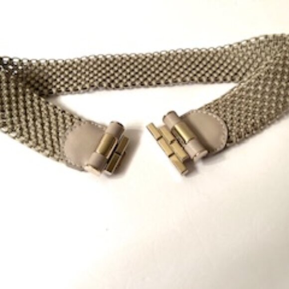 ETRO Milano Lamb Leather Woven Belt with Metal Buckles main image 4